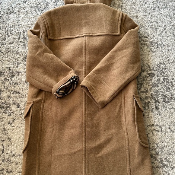 Burberry Tan Hooded Toggle Coat - Picture 9 of 10